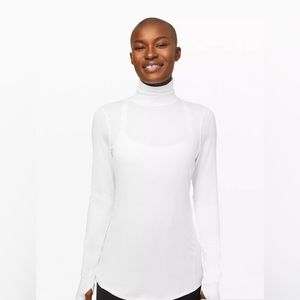 NWT lululemon Full Day Ahead Turtleneck white size L